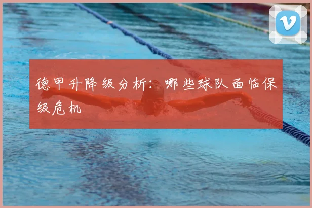 德甲升降级分析：哪些球队面临保级危机